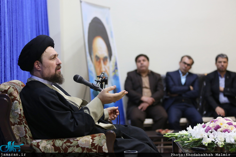 دیدار جمعی از مدیران آموزش و پرورش استان تهران با سید حسن خمینی