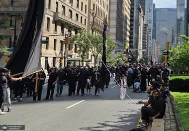 دسته‌ عزاداری امام حسین (ع) در نیویورک + عکس ها