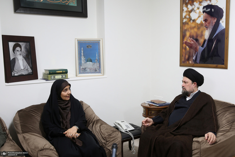دیدار وزیر راه و شهر سازی با سید حسن خمینی