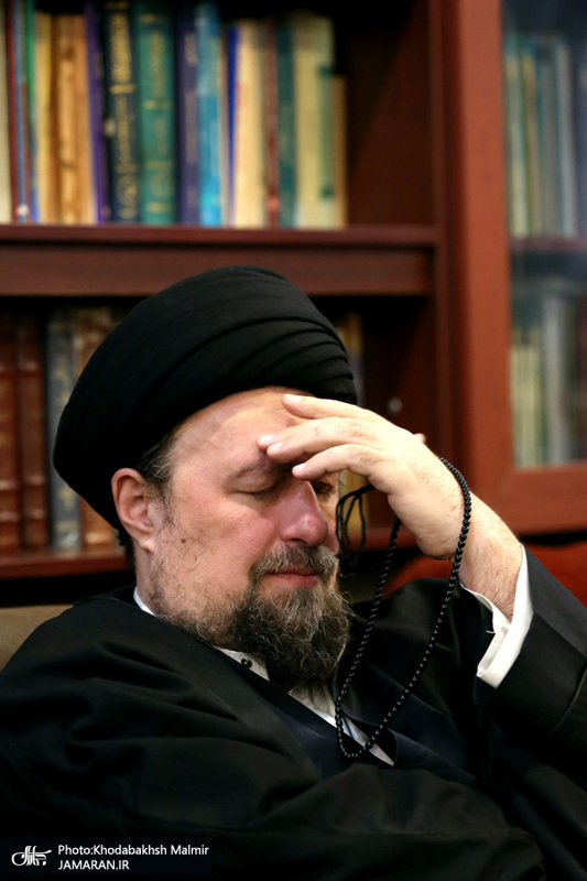 حضور شخصيت هاي سياسي در منزل مرحوم آیت الله بجنوردی 1