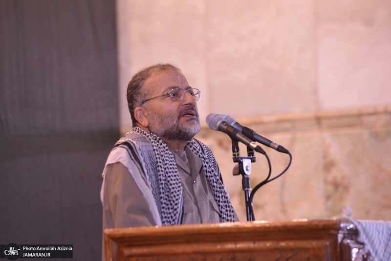 گردهمایی مسئولین بسیج دانشجویی و طلاب بسیجی در حرم امام با سخنرانی رئیس‌جمهور پزشکیان (36)