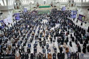 مراسم دوازدهمین سالگرد رحلت همسر گرامی امام و بیست و هفتمین سالگرد ارتحال سید احمد خمینی (ره)