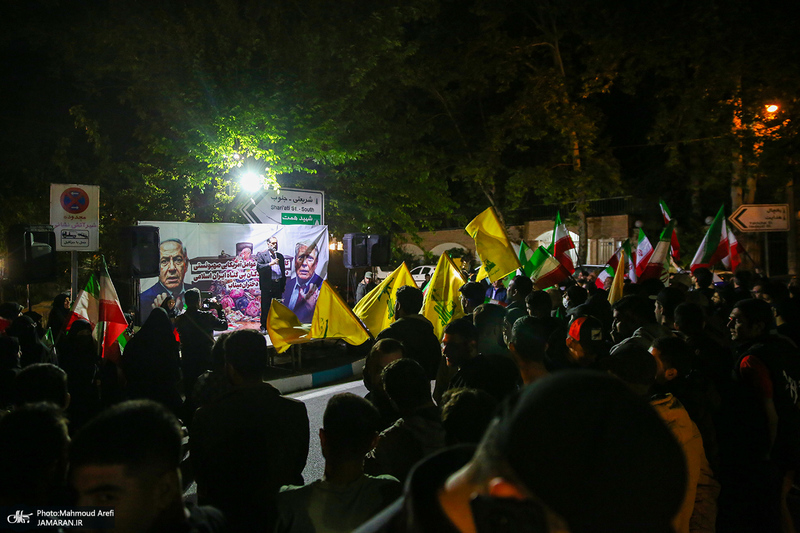 کارزار محاکمه عوامل آمریکایی - صهیونی در حمله به کودکان میناب در مقابل دفتر سازمان ملل