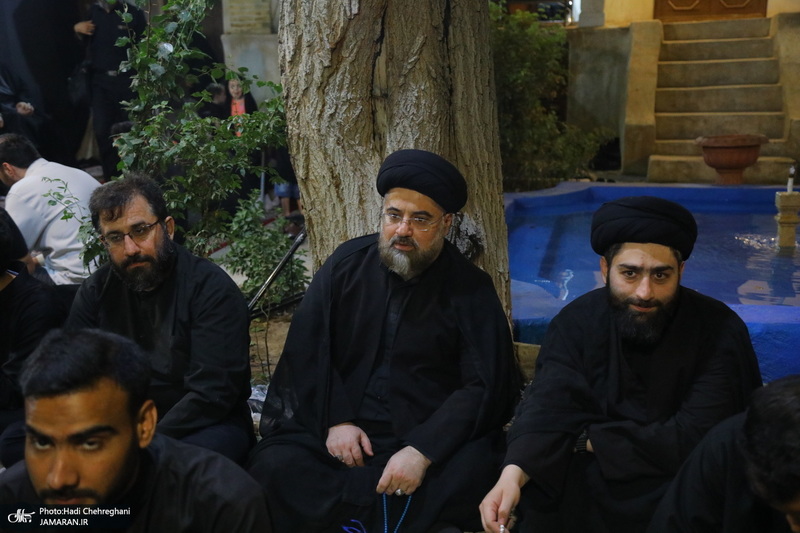 مراسم عزاداری دهه اول ماه صفر در بیت مرحوم آیت الله شاه آبادی‎