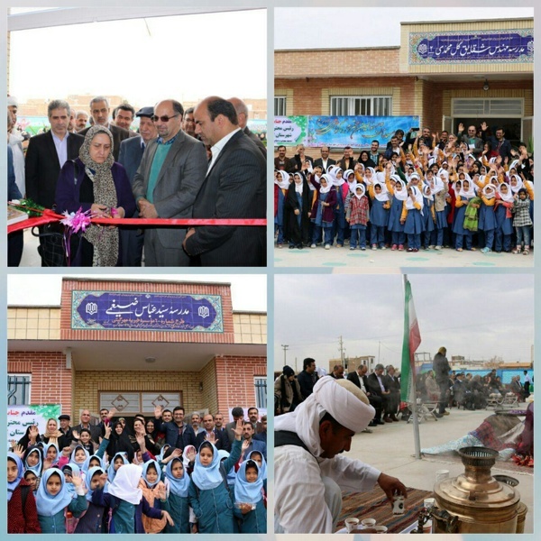 افتتاحیه دو مدرسه در گناباد با حضور خیرین و مسئولان استان
