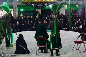 مراسم روز تاسوعاى حسينی در تکیه بزرگ تجریش
