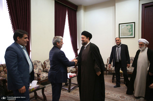 دیدار اعضای هیئت امنای هیئت رزمندگان اسلام مدافع حرم با سید حسن خمینی