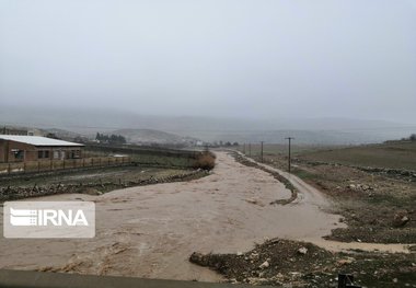 ورود سامانه بارشی دو شاخه ای به ایلام و احتمال طغیان رودخانه ها