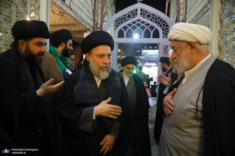 مراسم چهلمین روز درگذشت مرحوم آیت الله سید هادی سیستانی در قم‎