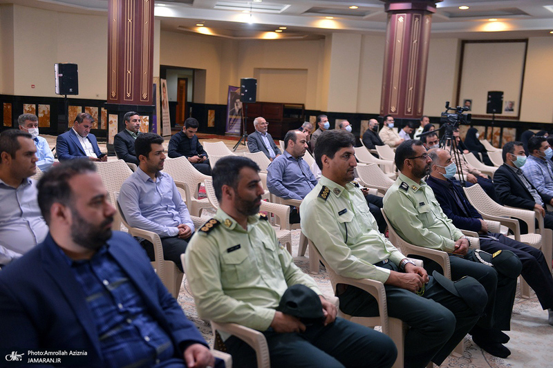 مراسم تودیع و معارفه رئیس حوزه قضایی بخش آفتاب در حرم امام خمینی