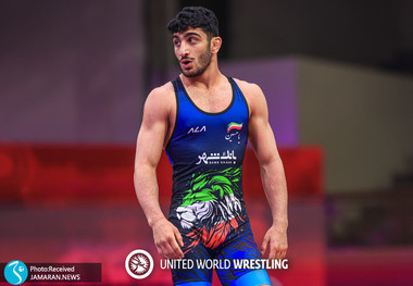 عکس و ویدیو| صورت زخمی و خونین دانیال سهرابی بعد از کشتی با رقیب فرانسوی