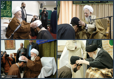 عمامه گذاری طلاب توسط مراجع عظام تقلید در روز میلاد امام علی (ع)‎ 