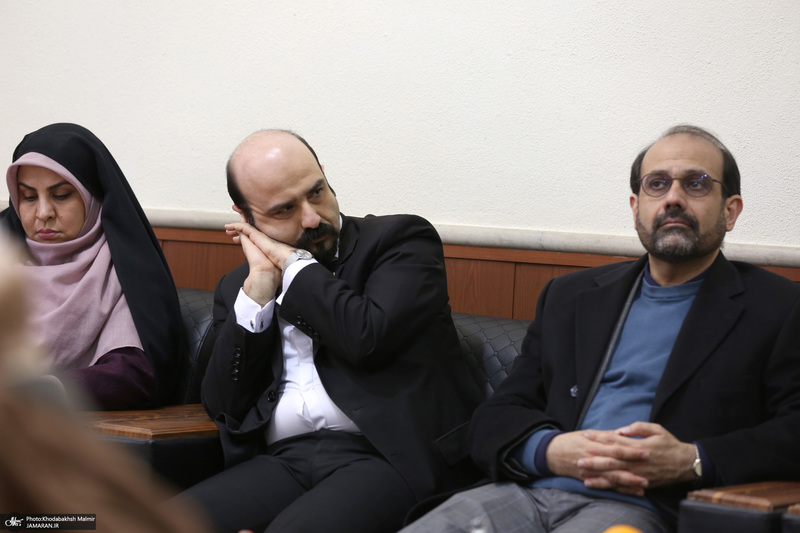 دیدار دکتر ظریف  معاون راهبردی رئیس جمهور و جمعی از مدیران با سید حسن خمینی