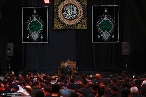 مراسم احیای شب بیست و یکم ماه رمضان در میدان فلسطین