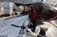 وضعیت دردناک مردم غزه پس از بارش باران و سرمای هوا  (7)