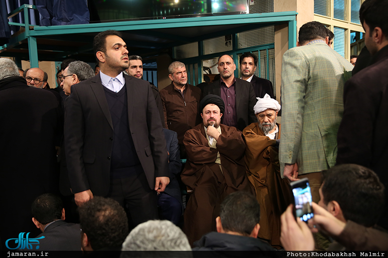 مراسم وداع با پیکر آیت الله هاشمی رفسنجانی(ره) در حسینیه جماران