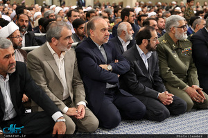 دیدار مسئولان نظام و سفرای کشورهای اسلامی با رهبر معظم انقلاب