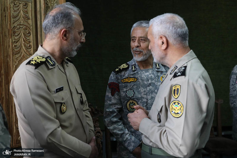 مراسم تکریم ۵۷ شهید گلگون کفن ارتش جمهوری اسلامی ایران