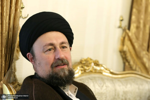 حضور سید حسن خمینی در منزل سفیر فلسطین در ایران