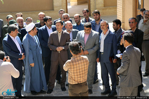 بازدید رئیس کمیته امداد امام خمینی(ره) ا‎ز بیت و زادگاه بنیانگذار جمهوری اسلامی 