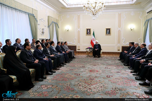 دیدار نوروزی حسن روحانی با جمعی از کارگزاران نظام و مدیران دستگاه ها