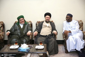 دیدار چند تن از مهمان خارجی سی و هفتمین کنفرانس وحدت اسلامی با سید حسن خمینی