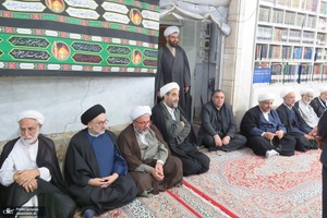 مراسم عزاداري ایام فاطمیه در دفتر آیت الله العظمی صانعی (ره)