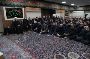 مراسم عزاداری حضرت سید الشهداء(ع) با حضور روحانی