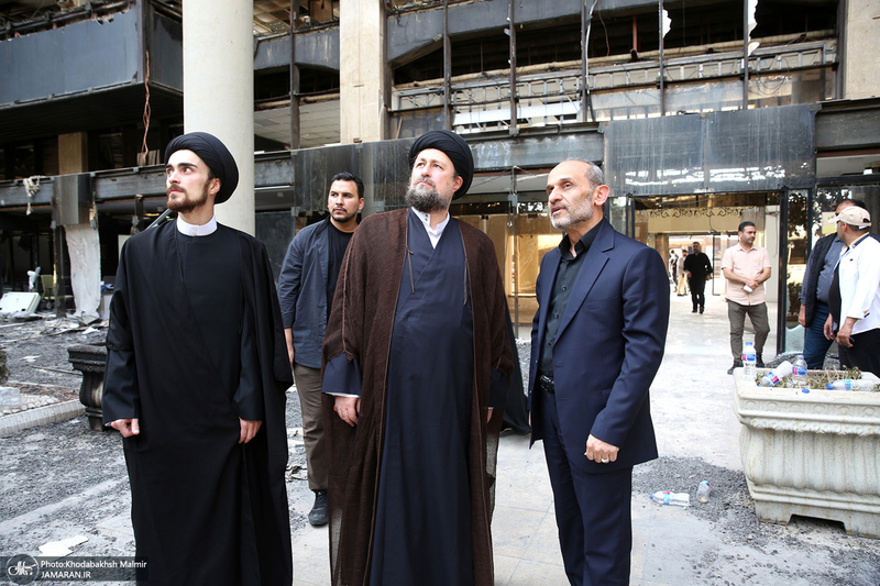 بازدید سید حسن خمینی از ساختمان شیشه ای صداوسیما