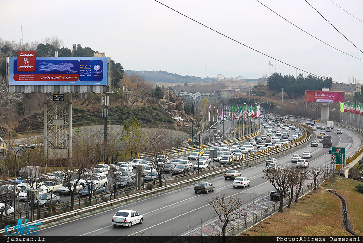 وزش باد شدید در تهران