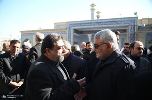 مراسم تشییع و خاکسپاری پیکر اشرف بروجردی