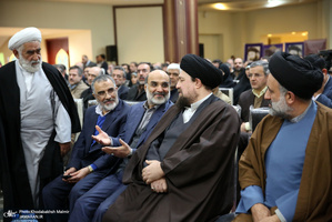 دیدار رییس و کارکنان صدا سیما با سیدحسن خمینی