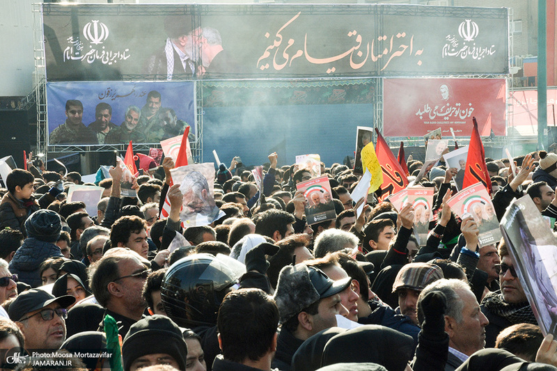 حضور میلیون ها تهرانی در تشییع پیکر مطهر سردار قاسم سلیمانی - 7