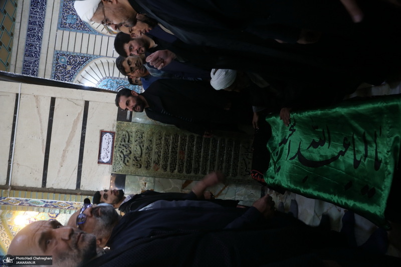 تشییع و تدفین پیکر همسر شهید مطهری در قم