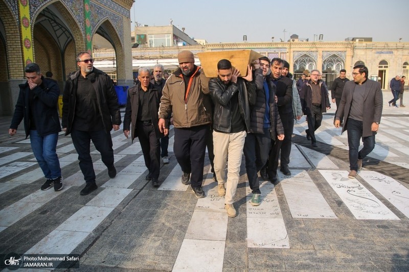 مراسم تشییع و خاکسپاری پدر دکتر جوادی یگانه