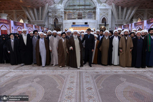 تجدید میثاق روحانیون و طلاب حوزه علمیه تهران با آرمان های حضرت امام(س)