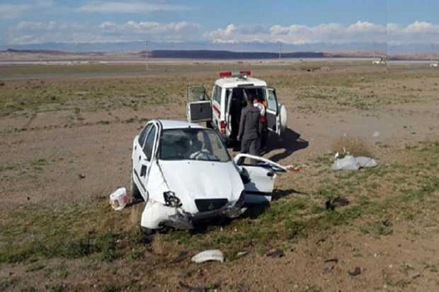 واژگونی خودرو در اردستان یک کشته و چهار مصدوم داشت