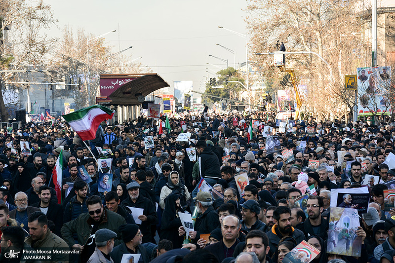 حضور میلیون ها تهرانی در تشییع پیکر مطهر سردار قاسم سلیمانی - 7