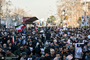 حضور میلیون ها تهرانی در تشییع پیکر مطهر سردار قاسم سلیمانی - 7