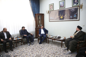 دیدار دبیر شورای عالی مناطق آزاد باسید حسن خمینی