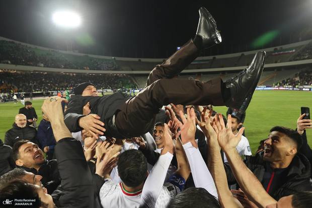 عکس| جشن ملی پوشان فوتبال ایران با امیر قلعه نویی