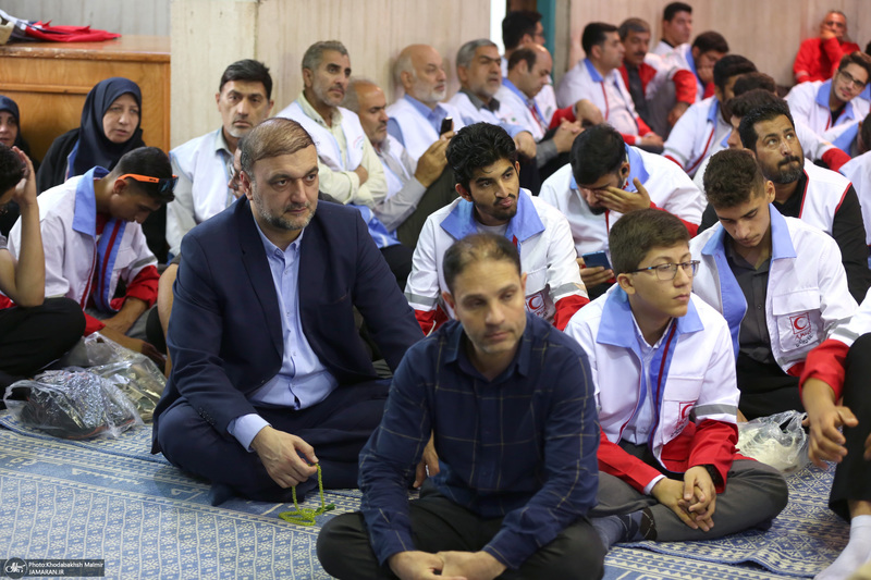 تجدیدمیثاق اعضای سازمان جوانان جمعیت هلال احمر با آرمان‌های امام خمینی(س)؛