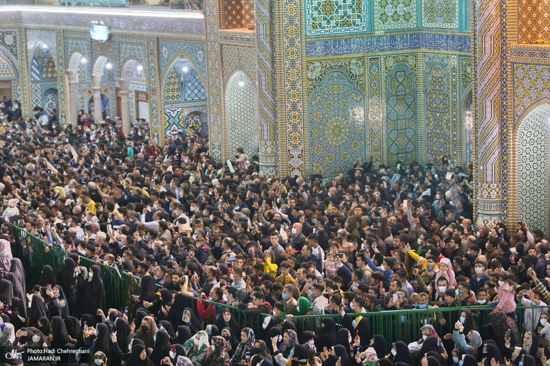 مراسم آغاز  سال 1401 در حرم کریمه اهل بیت (ع)‎