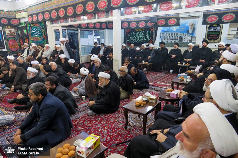 مراسم عزاداری امام حسین(ع) در بیت آیت الله العظمی فاضل لنکرانی(ره)