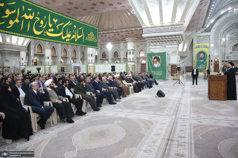 دیدار رئیس و اعضای کمیته امداد با سید حسن خمینی