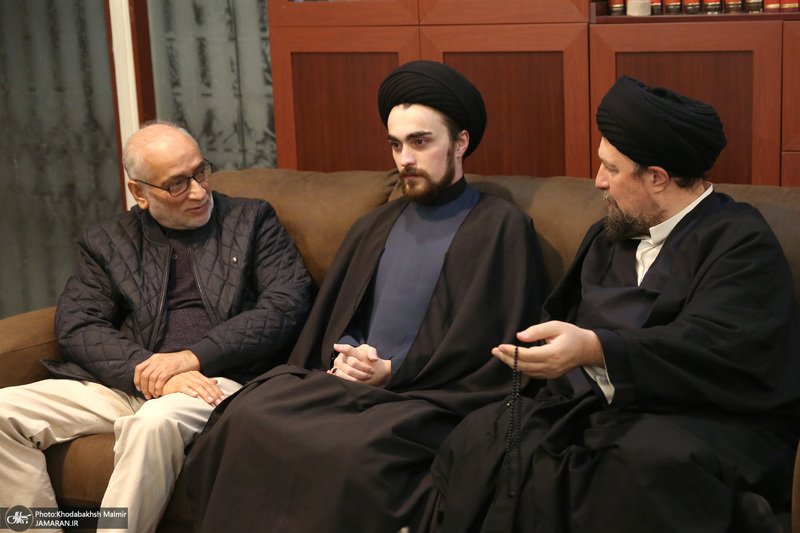 حضور شخصيت هاي سياسي در منزل مرحوم آیت الله بجنوردی 2