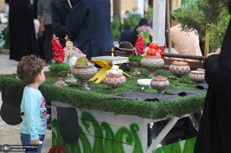 مراسم تحویل سال نو در گلزار شهدای قم‎