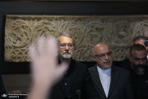 نشست خبری علی لاریجانی در بیروت