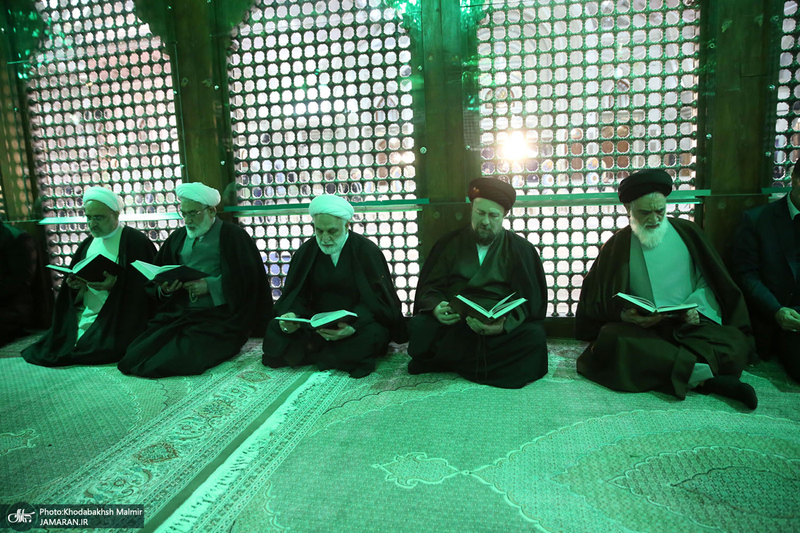 تجدید میثاق رئیس قوه قضائیه و مسئولان عالی قضایی با آرمان‌های حضرت امام خمینی (س)