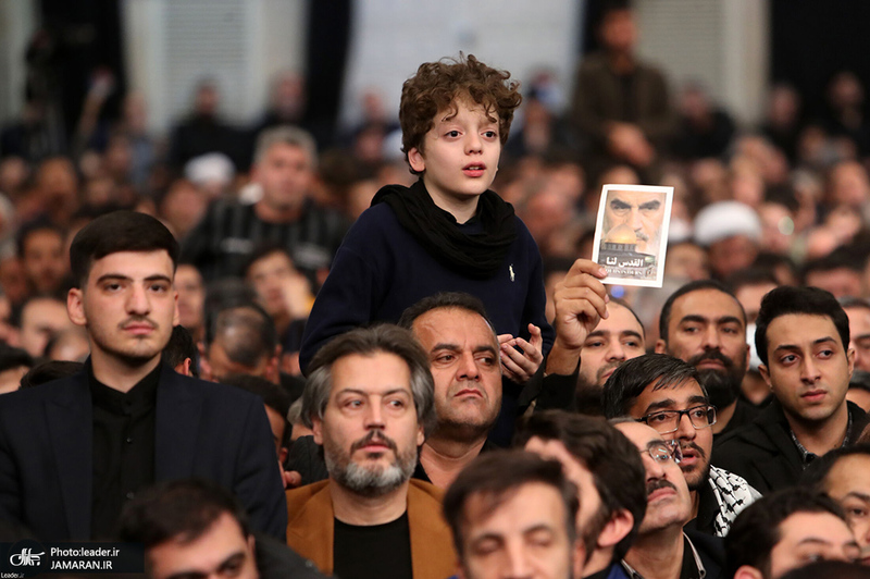 مراسم عزاداری شب شهادت حضرت فاطمه‌زهرا (س) در حسینیه امام خمینی